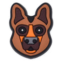 Upright ears dog face 157-33 Shoe Charm