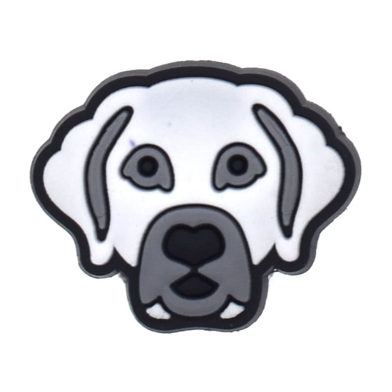 White face dog 157-34 Shoe Charm