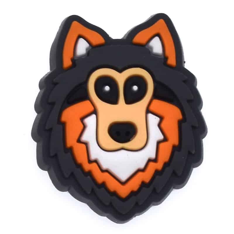 Huskey face 157-35 Shoe Charm