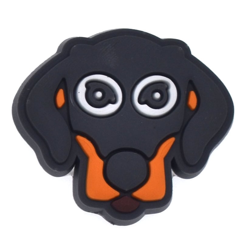 Big eyes dog face 157-36 Shoe Charm
