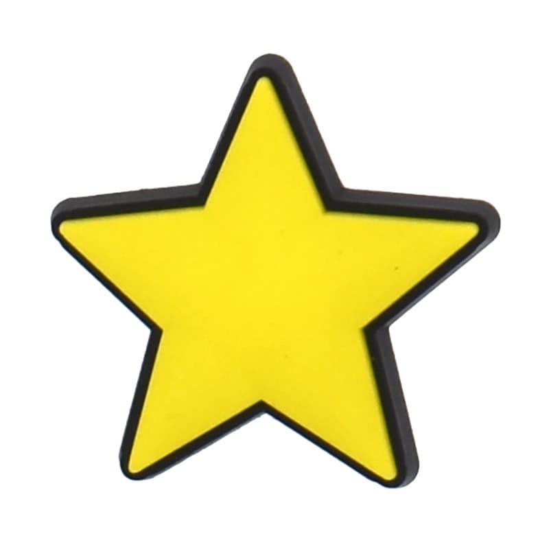 Yellow star badge 161-09 Shoe Charm