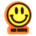 NO HATE smile emoji sign 161-19 Shoe Charm