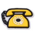 Yellow Telephone badge 161-21 - Shoe Charm