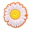 flower with outline orange 161-22 Shoe Charm