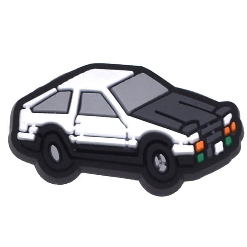 White hatchback 165-10 Shoe Charm