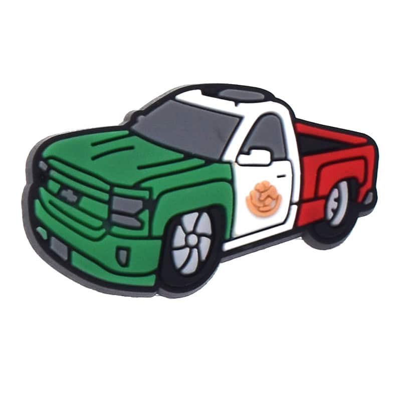 Green/White/Red pickup 165-25 Shoe Charm