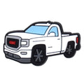 White pickup 165-31 Shoe Charm