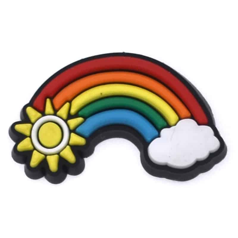 Rainbow sun cloud 168-12 - Shoe Charm