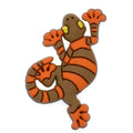 Brown/Orange lizard 168-52 Shoe Charm