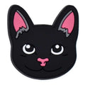 Black cat head 168-75 Shoe Charm