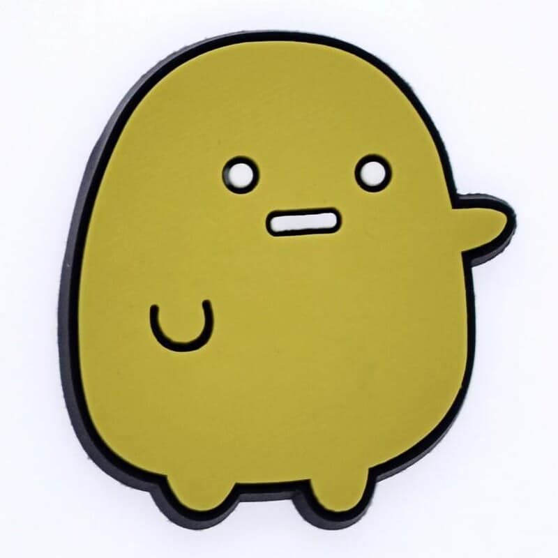 Pointy green bubble Squishmallow 17-14 Shoe Charm