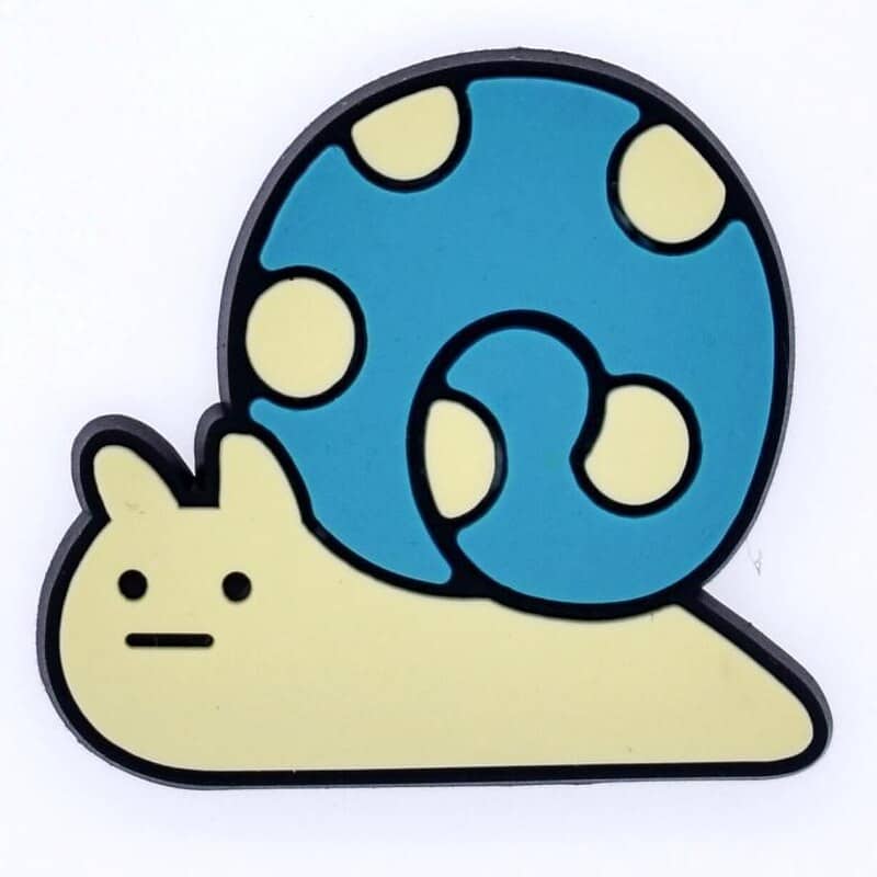 Blue shell snail Squishmallow 17-16 Shoe Charm