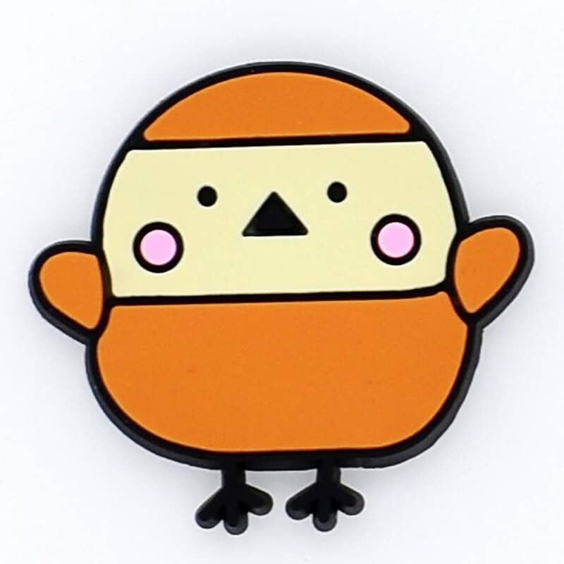 Orange chick Squishmallow 17-18 Shoe Charm