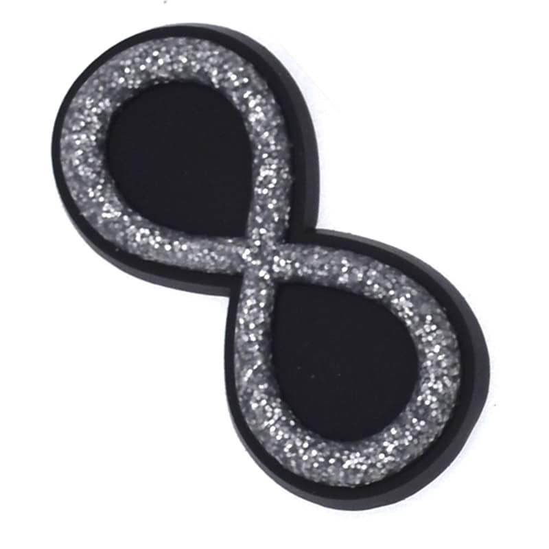 Infinity silver sparkle 171-38 - Shoe Charm