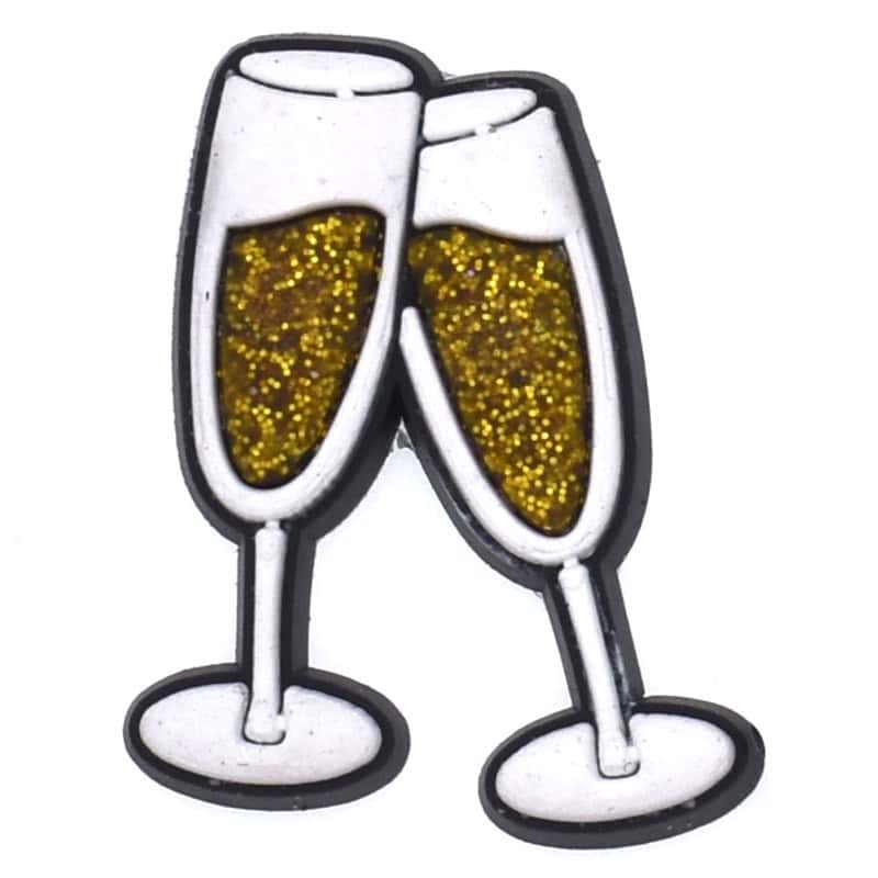 Golden Champaign Sparkle 171-40 Shoe Charm