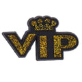 VIP sparkly gold sign with crown 171-44 Shoe Charm