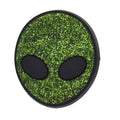 Sparkly green Alien head 171-49 Shoe Charm