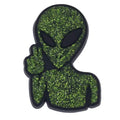 Sparkly green Peace Alien 171-89 Shoe Charm