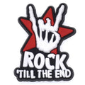 ROCK'TILL THE END sign logo 172-05 Shoe Charm
