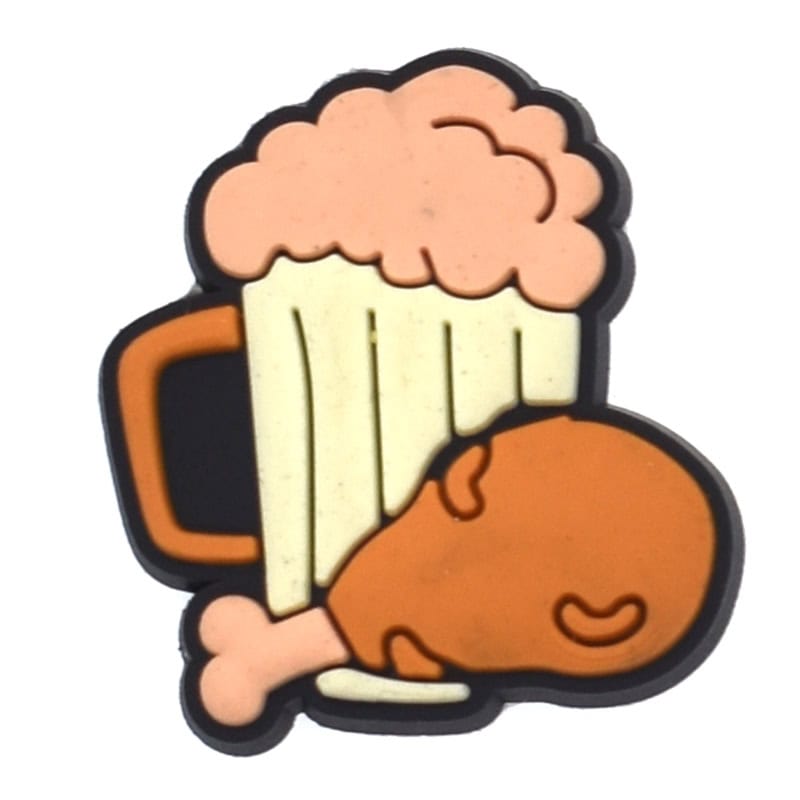 Beer & chicken wing 174-03 Shoe Charm
