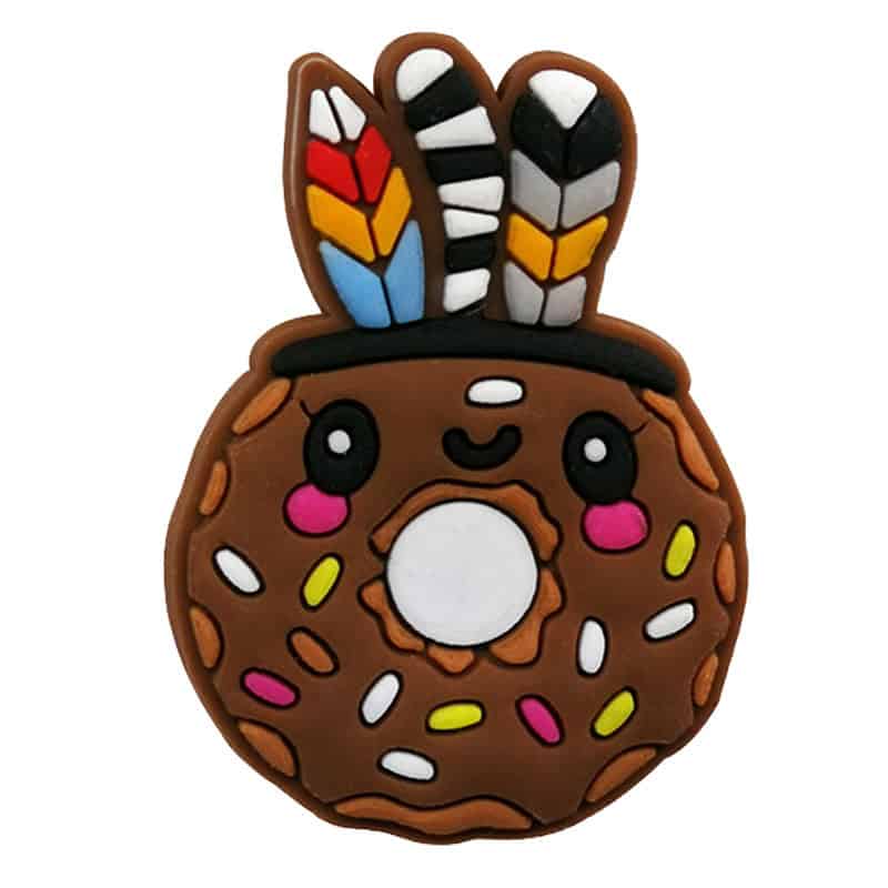 Tribal chocolate donut 174-25 Shoe Charm