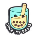 Suck my balls bubble tea 174-29 Shoe Charm