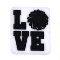 Shoe Charm - LOVE pompom sign logo Cheerleaders 184-01