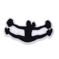Shoe Charm - Cheerleader flying splits sillouhette 184-03