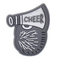 Shoe Charm - Grey megaphone & pompom Cheerleaders 184-18