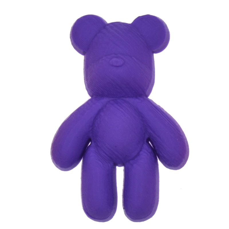 Standing teddy purple 187-146 Shoe Charm