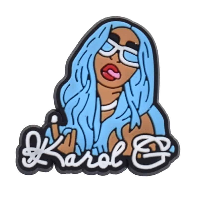 Shoe Charm - Karol G Wild blue hair 191-03