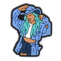 Shoe Charm - Karol G dressed in blue 191-10