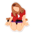 Shoe Charm - Karol G on her knees 191-11