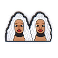 Shoe Charm - Karol G white hair 191-14