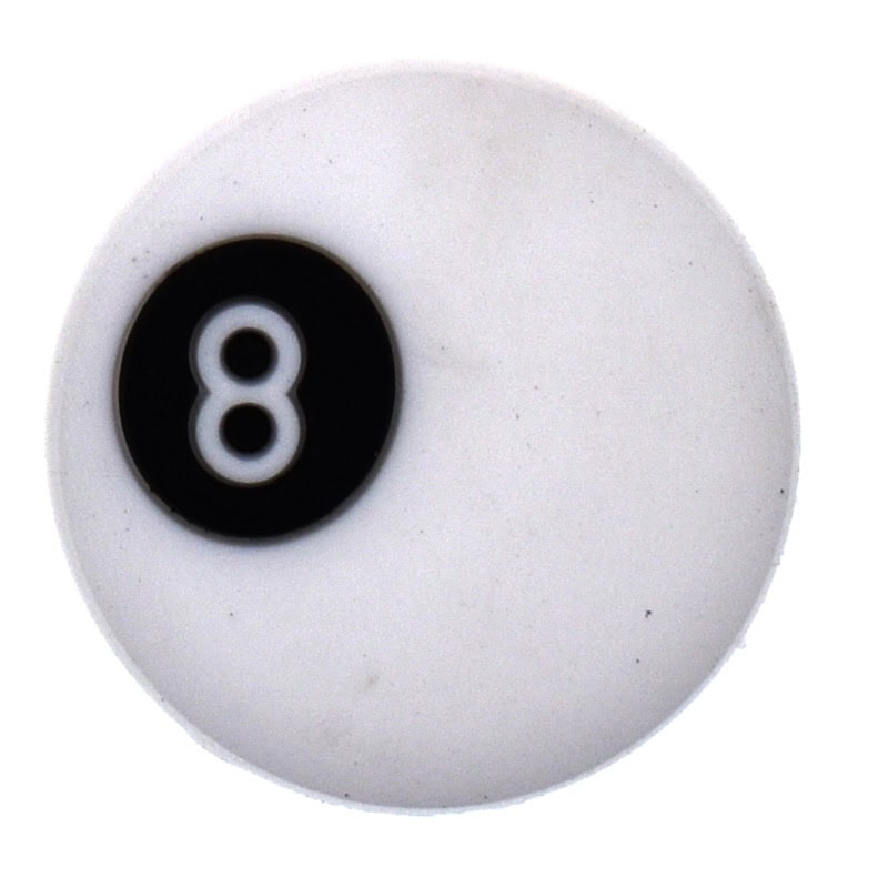 White - ball 194-106 Shoe Charm