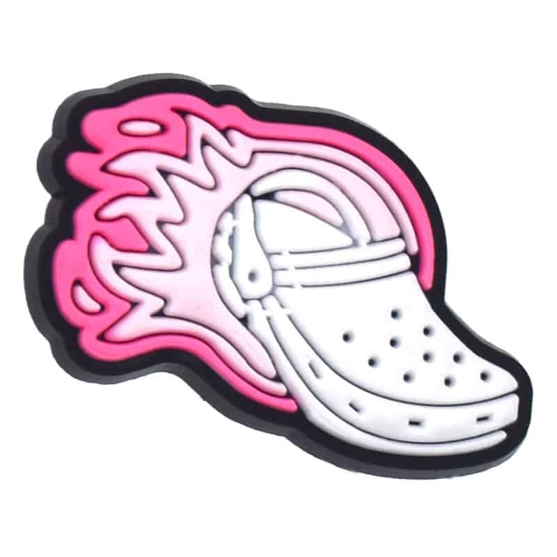 Flaming croc shoe 194-107 - Shoe Charm