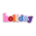 Holiday sign 194-11 Shoe Charm