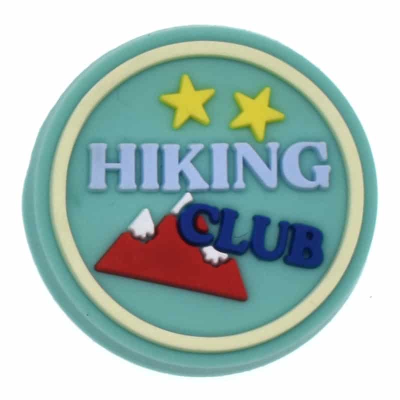 Hiking club sign badge 194-128 Shoe Charm