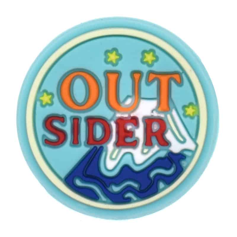 OUT SIDER sign badge 194-130 Shoe Charm