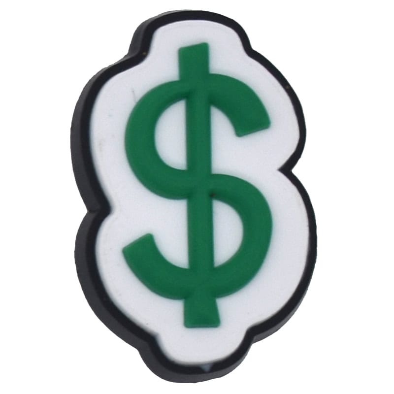 Dollar $ sign 194-46 Shoe Charm