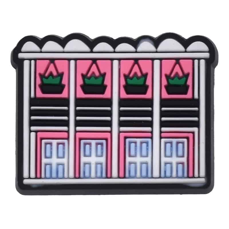 Pink houses 194-69 - Shoe Charm
