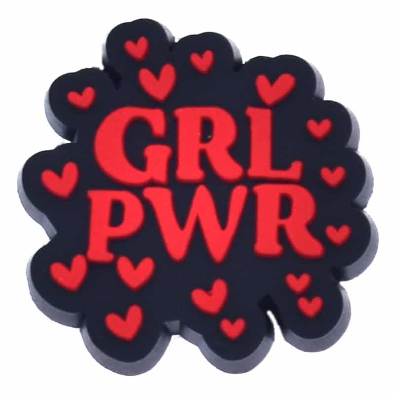 GRL PWR sign 194-70 Shoe Charm