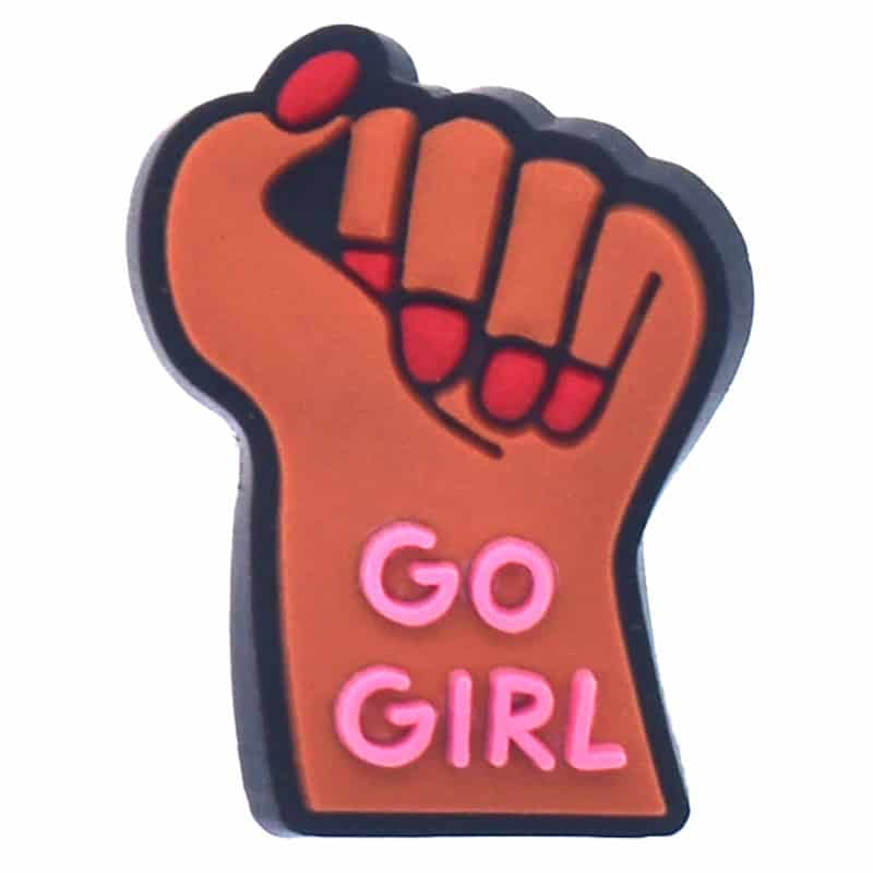 Go girl fist sign 194-71 Shoe Charm