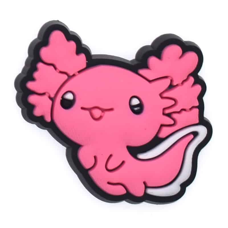 Axolotl pink with white tail 197-02 Shoe Charm