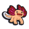 Excited Axolotl orange with red gills 197-03 Shoe Charm