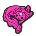 Axolotl dark pink with white star 197-04 Shoe Charm