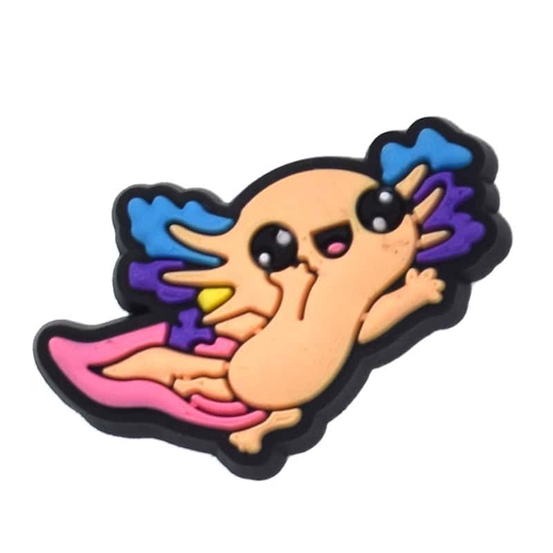 Axolotl with blue & purple gills 197-08 Shoe Charm