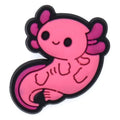 Swimming Axolotl pink with dark pink tail 197-10 Shoe Charm