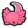 Curious Axolotl pink with white tail 197-11 Shoe Charm