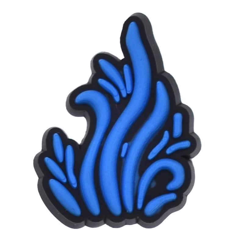 Blue water grass 197-18 Shoe Charm
